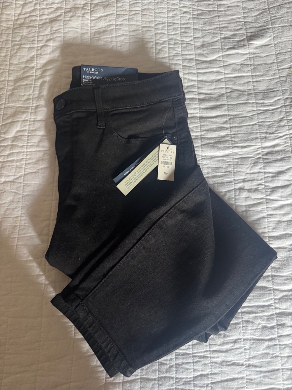 Talbots Black High-Waist Jegging Crop